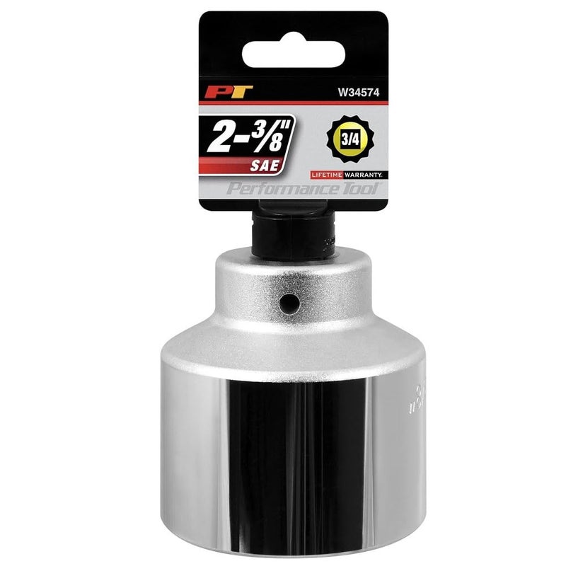 Performance Tool W34574 3/4-Inch Drive 12-Point SAE Standard Socket, 2-3/8-Inch - Image 1